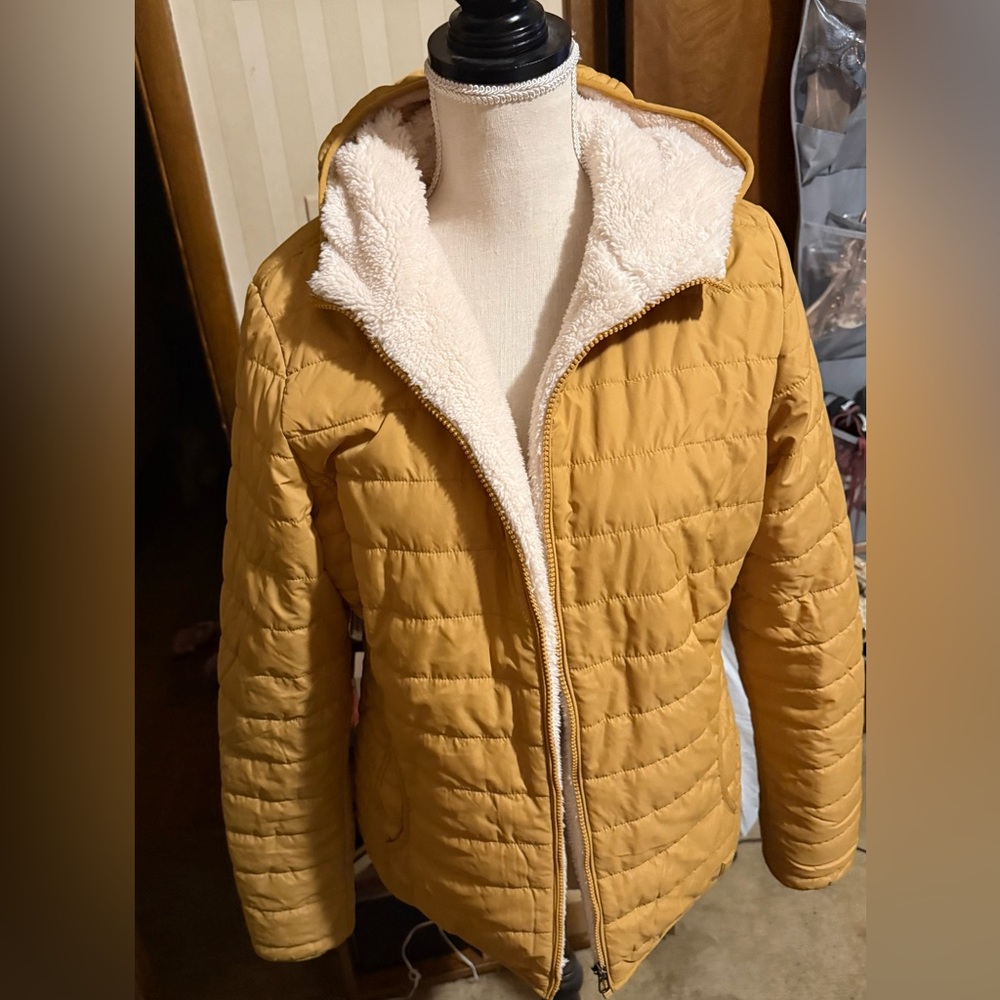Rip Curl Anti-series Jacket with White Fleece Lining